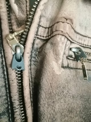 Bomber motera cuero auténtico Ossa XL Medidas indi