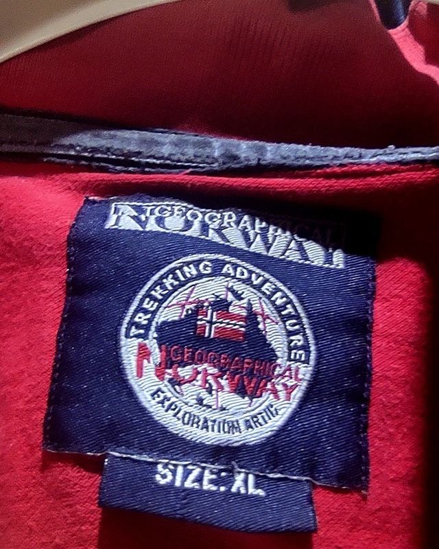 Polo Geographical Norway manica corta Tg. XL Rossa