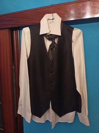 Traje de novio boda hombre cuello mao