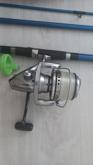 CAÑA DE PESCAR CARRETE SHIMANO Y APAREJOS PESCA