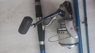 CAÑA DE PESCAR CARRETE SHIMANO Y APAREJOS PESCA