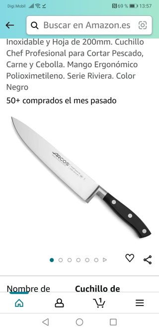 Cuchillo chef profesional