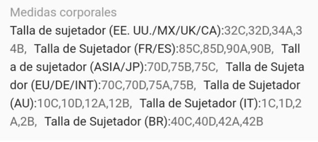 Sujetadores Shein talla S