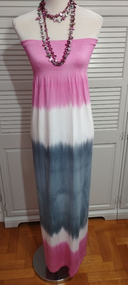 Abito lungo multicolore tg L