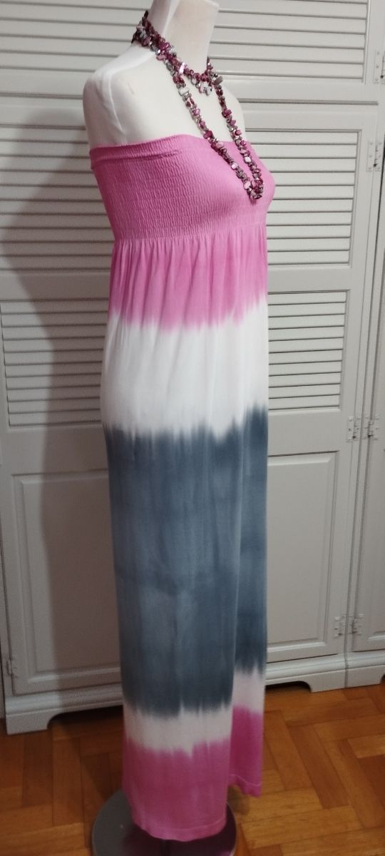 Abito lungo multicolore tg L