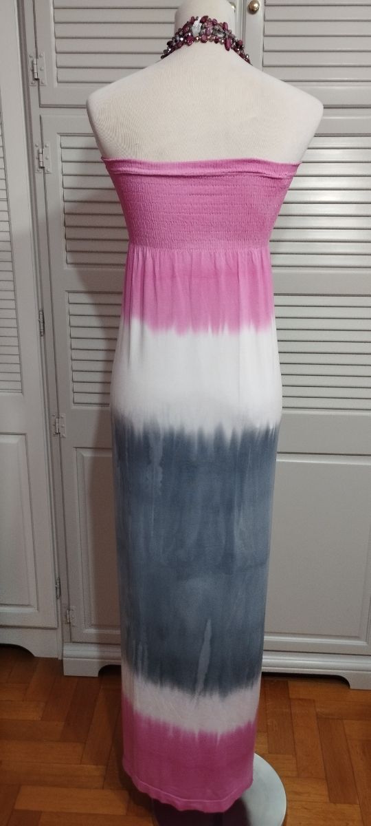 Abito lungo multicolore tg L