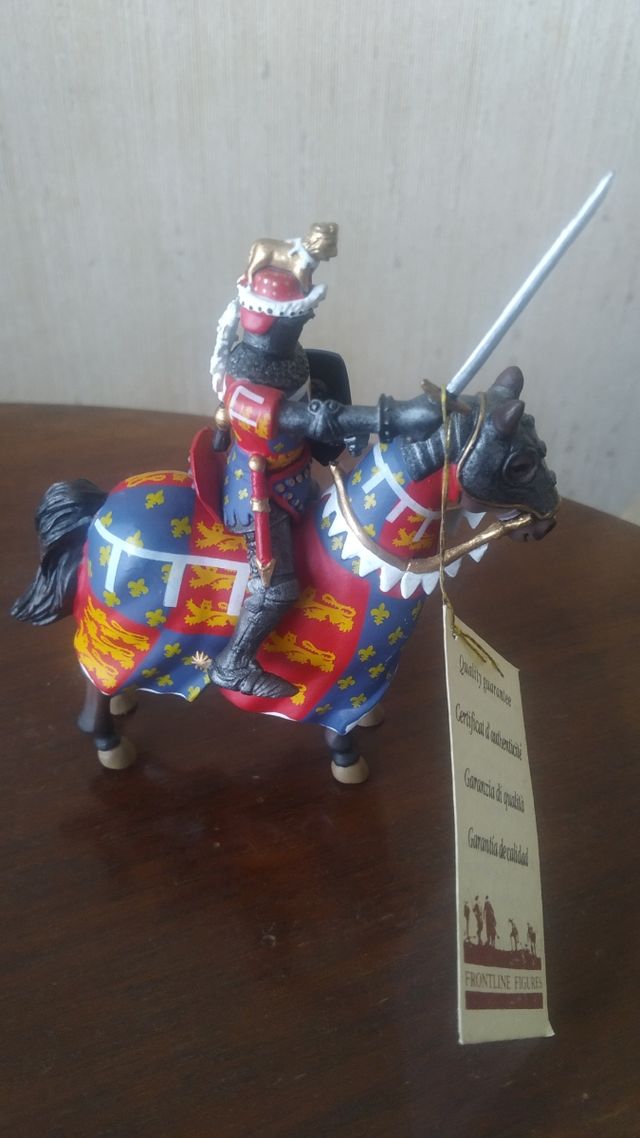 Jinete medieval de plomo