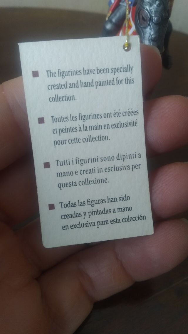 Jinete medieval de plomo