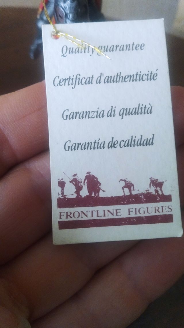 Jinete medieval de plomo