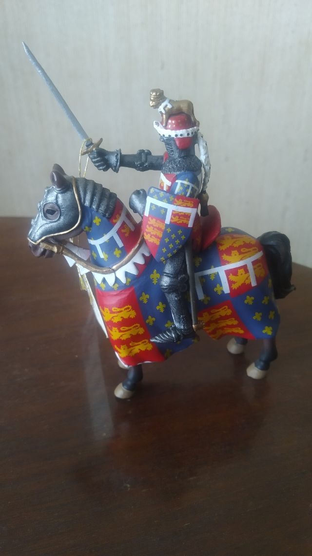 Jinete medieval de plomo