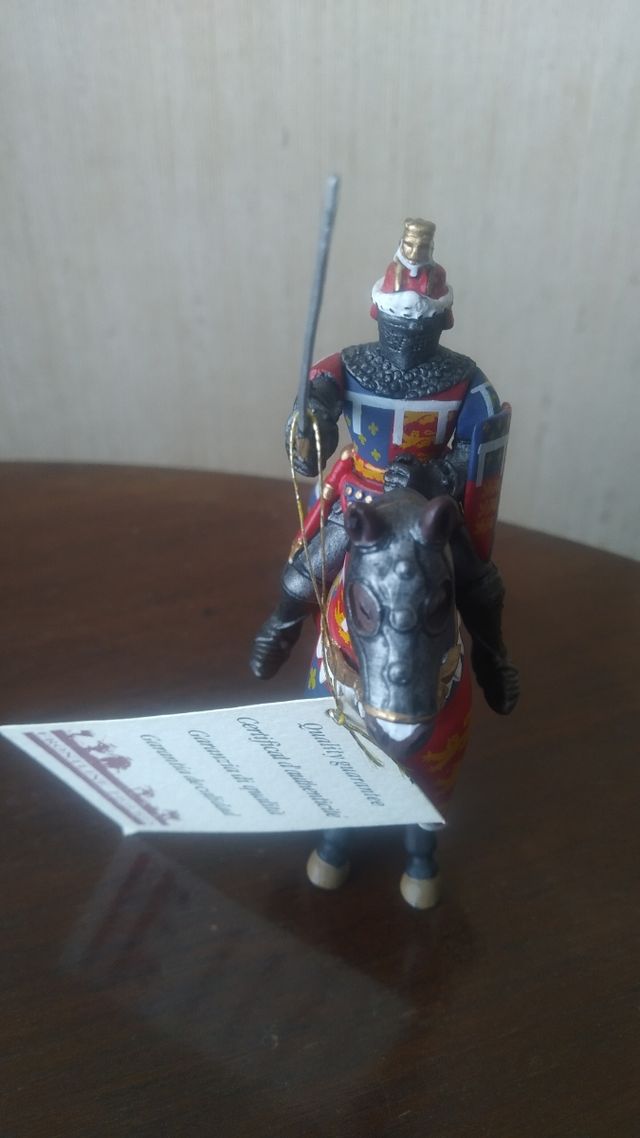 Jinete medieval de plomo