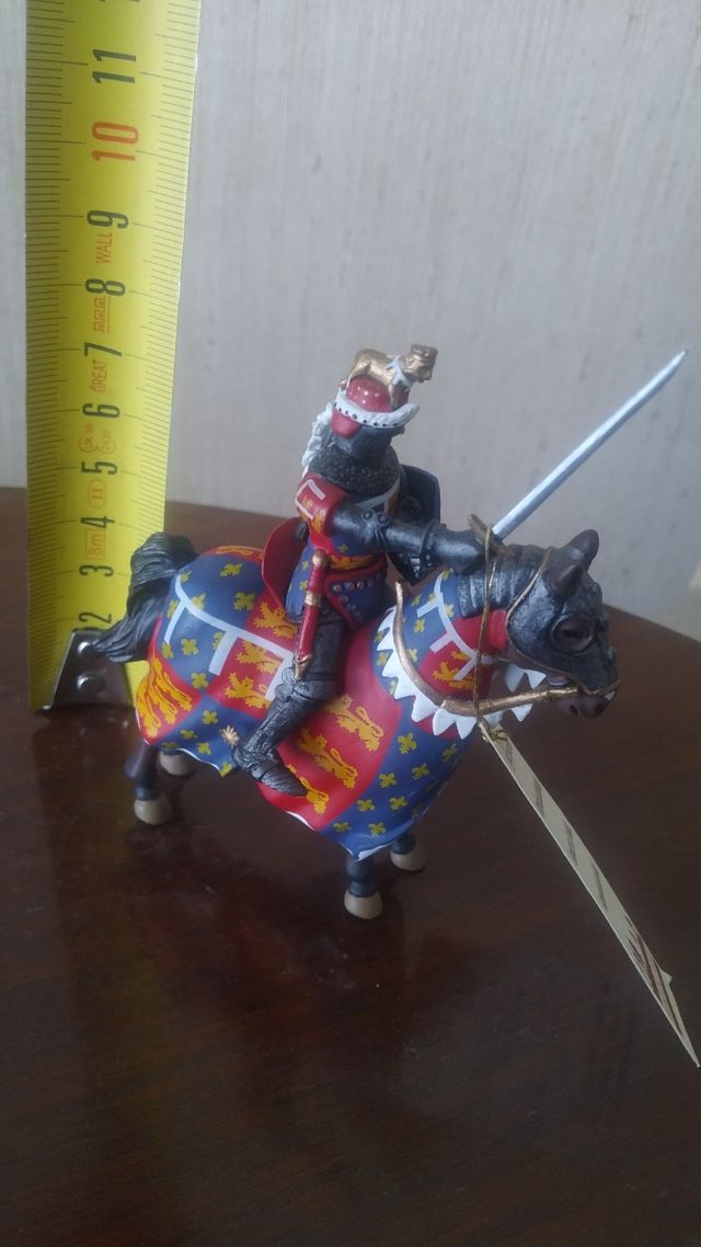 Jinete medieval de plomo