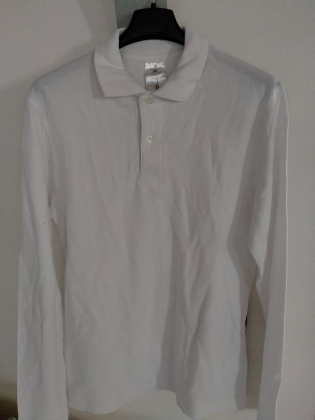 Polo manica lunga tg Xs bianca