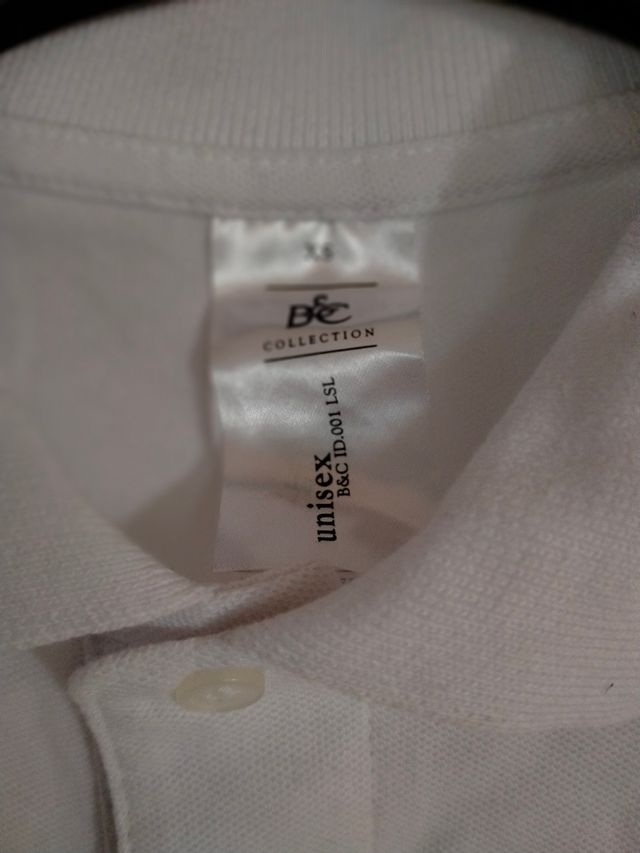 Polo manica lunga tg Xs bianca