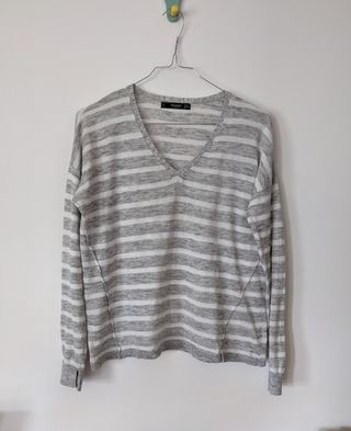 Jersey de punto fino rayas Mango