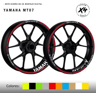 Pegatinas llantas Yamaha MT07
