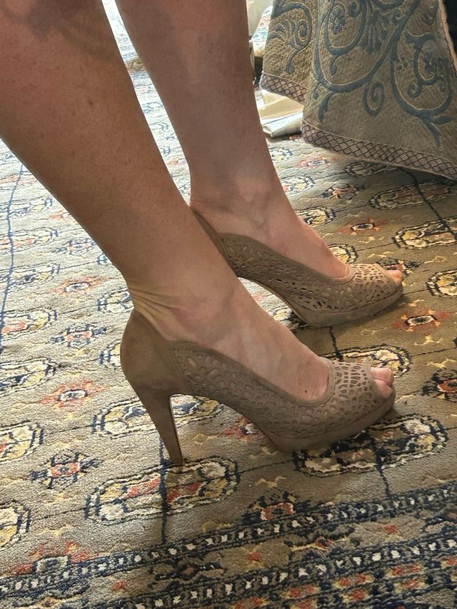 Zapatos de tacón ante nude Sacha London 