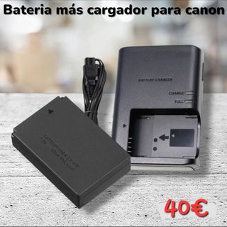 Batteria più caricabatterie per canon