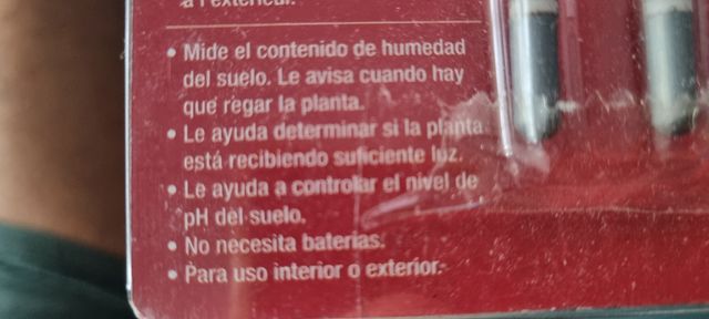 Medidor de plantas 3 en 1, humedad, PH y luz