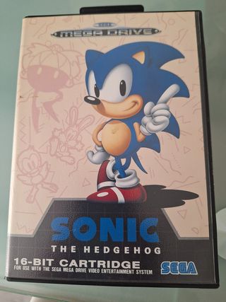 Juego para mega drive Sonic The  Hedgehog sega