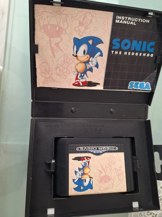 Juego para mega drive Sonic The  Hedgehog sega