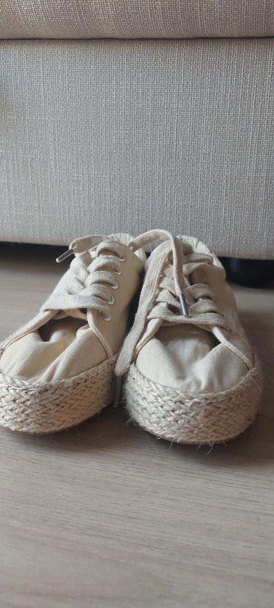 Zapatillas niña de esparto