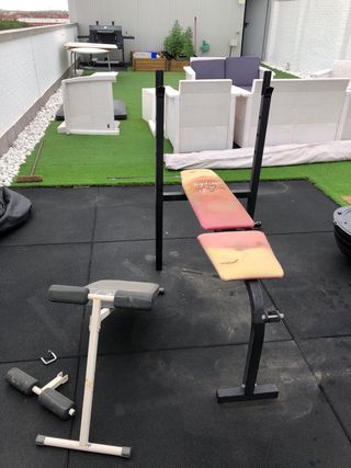 Pesas y banco press
