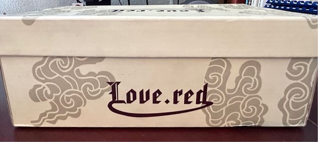 Sandalias sexys de tiras y tacón Love Red 