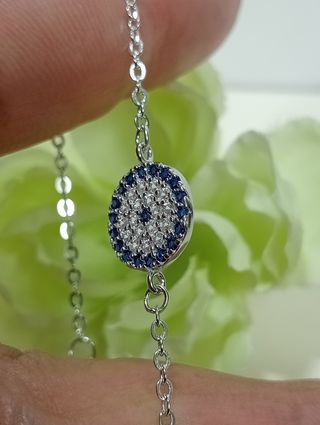 Pulsera ojo turco plata de ley 