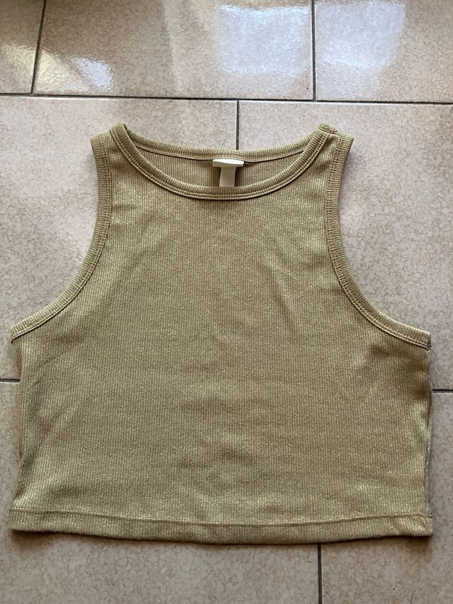 Top oro H&M tg medium