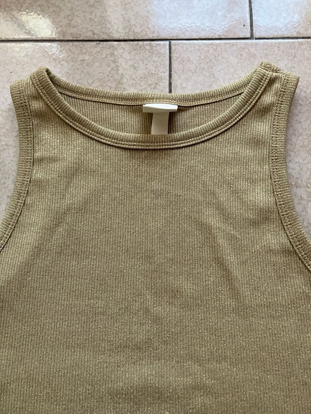 Top oro H&M tg medium