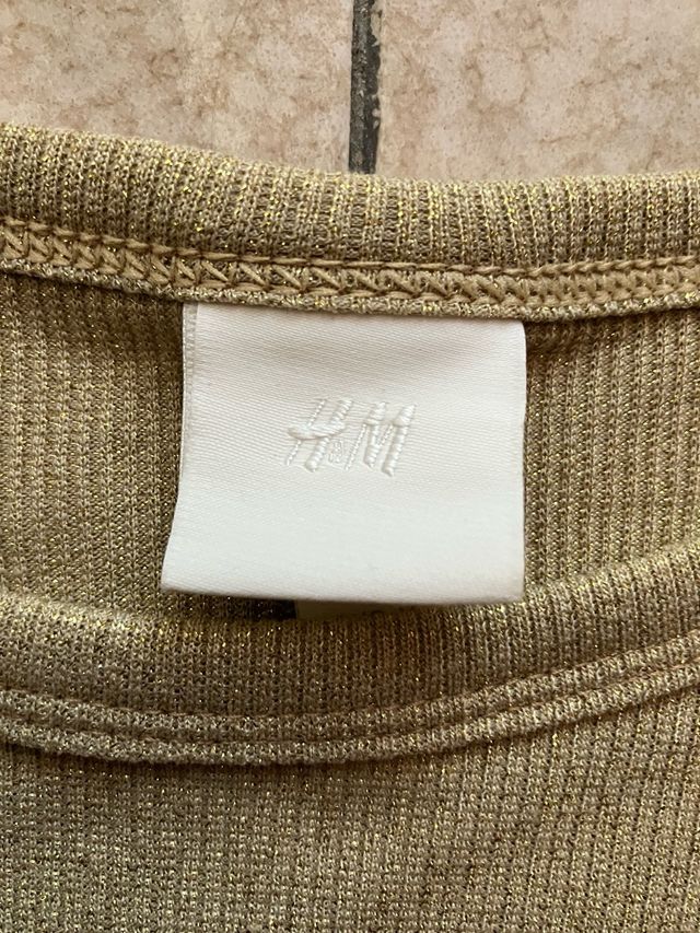Top oro H&M tg medium