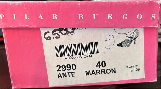 Zapatón ante color chocolate Pilar Burgos