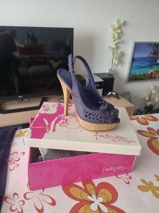 Sandalias plataforma Napa Marino