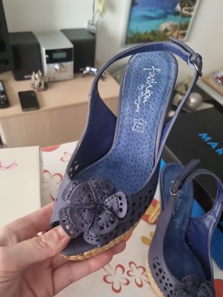 Sandalias plataforma Napa Marino