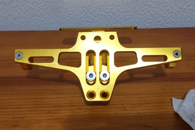 Portamatrículas universal ajustable moto