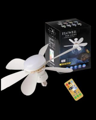 Ventilador de techo con luz LED y mando