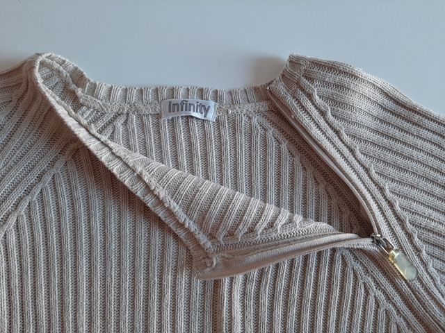 Maglia donna misto cotone a coste