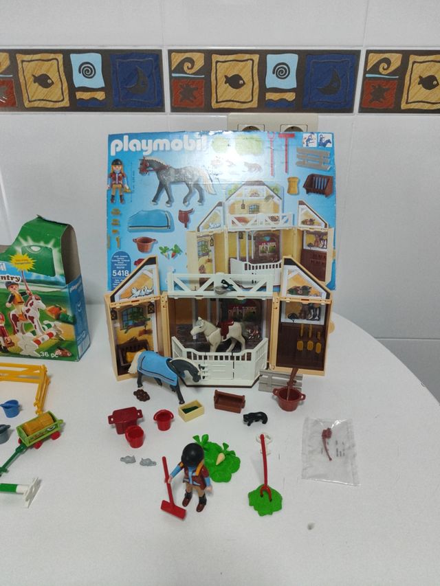 Lote Playmobil Caballos 5418 5893