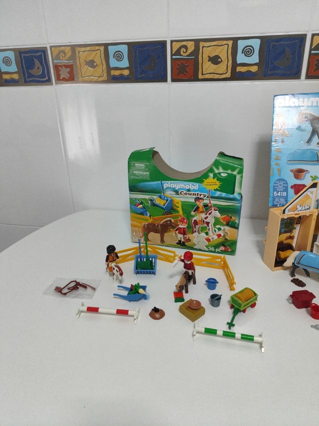 Lote Playmobil Caballos 5418 5893