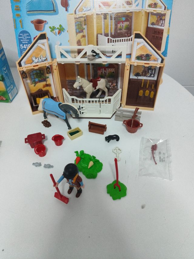 Lote Playmobil Caballos 5418 5893