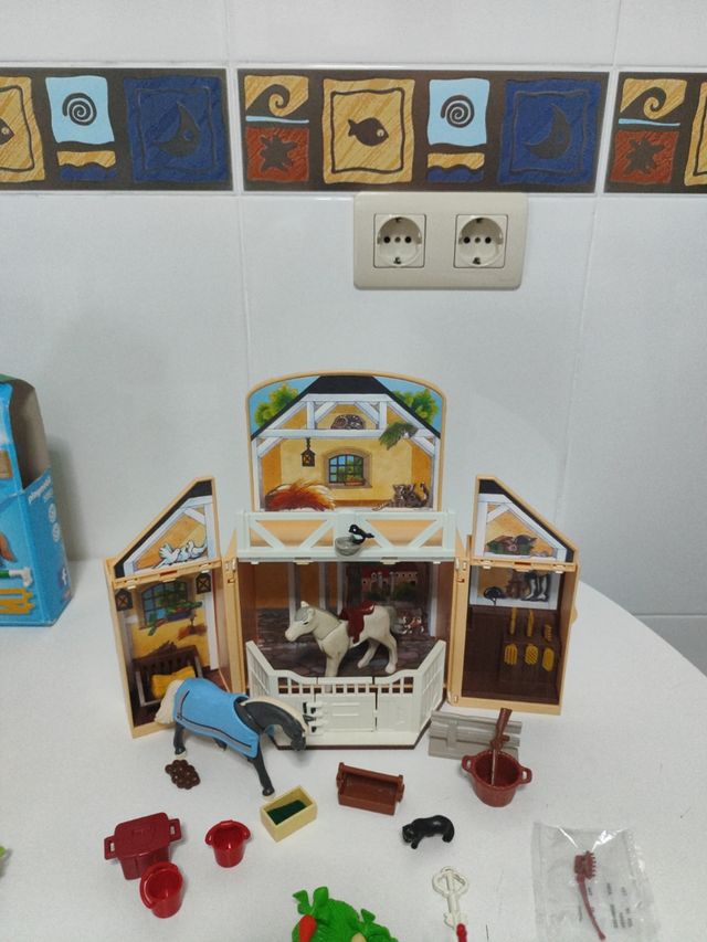 Lote Playmobil Caballos 5418 5893