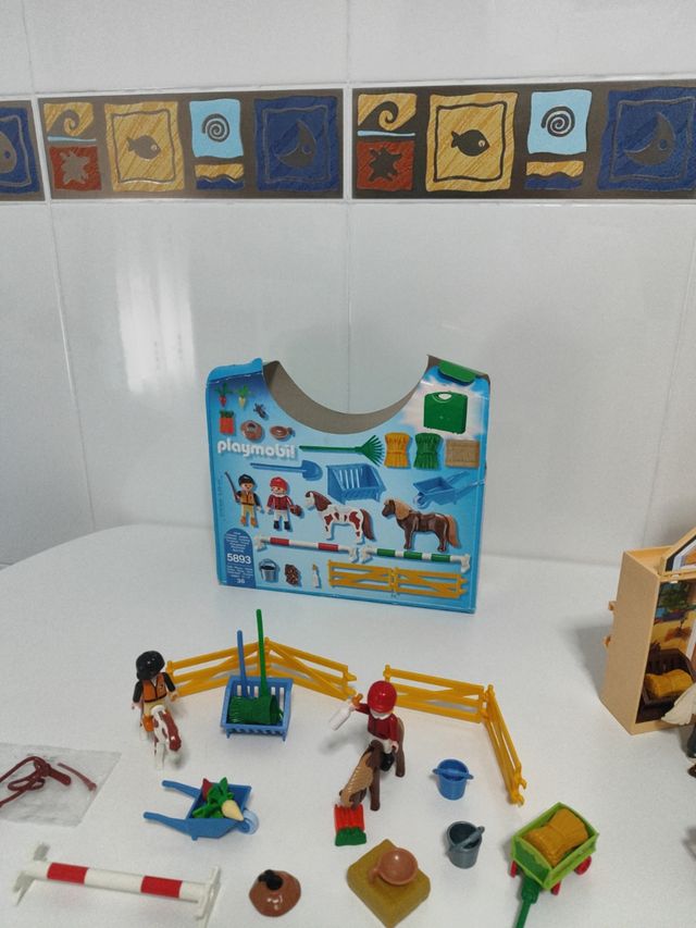 Lote Playmobil Caballos 5418 5893