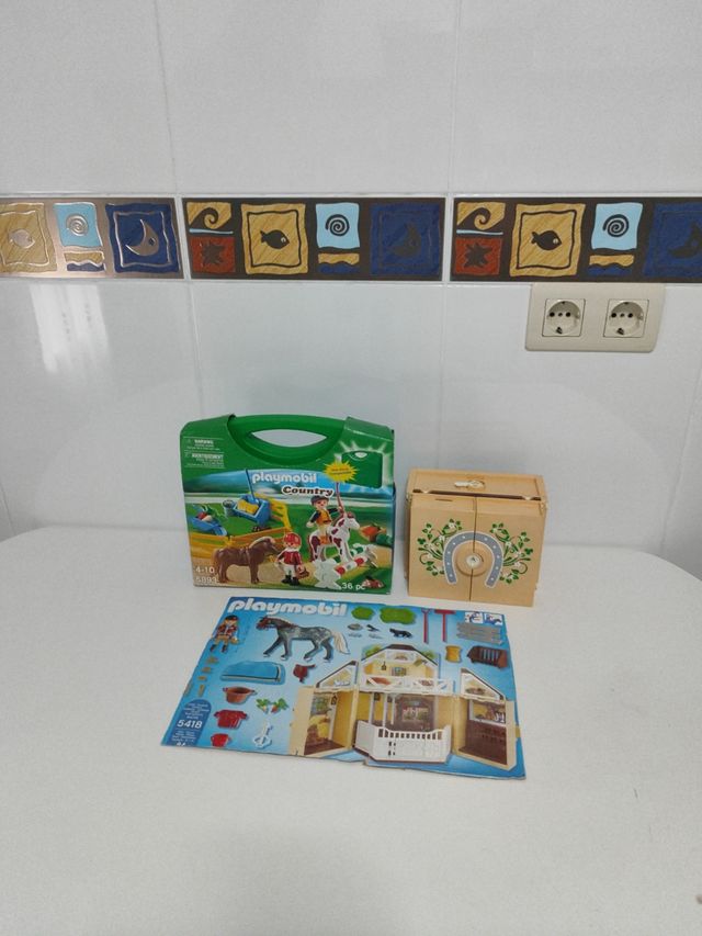 Lote Playmobil Caballos 5418 5893