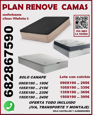 Canape 150x190 cama abatible en oferta especial