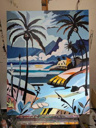 Cuadro ORIGINAL de Diego Castiñeyra paisaje grande