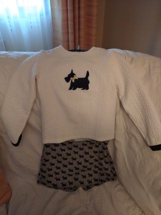 Conjunto jersey y falda pantalón