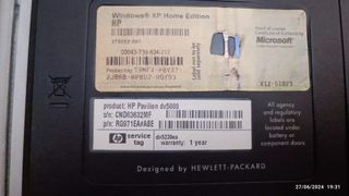 Ordenador HP Pavilion DV-5000.