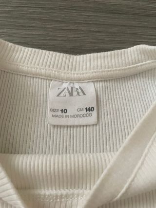Camiseta zara manga larga 