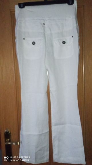 Pantalón lino embarazada 
